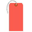 Fluorescent Red Tags (with elastic strings)