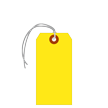 Fluorescent Yellow Tags (with elastic strings)