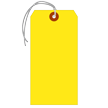 Fluorescent Yellow Tags (with elastic strings)