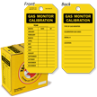 Gas Monitor Calibration and Sensor Verification Record
