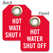 Hot Water Shut Off Mini Tag