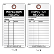Inspection Record Do Not Remove Tag With Fiber Patch