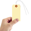 Manila 10 point Cardstock Tags (with pre attached wires)