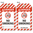 No Smoking ANSI Danger 2-Sided Safety Tag