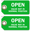 Open Valve Not In Normal Position Tag