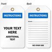 Personalized Instructions Tag