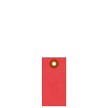 Tyvek Red Shipping Tag With Metal Eyelet