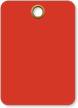 Red Vinyl Inspection Blank Tag