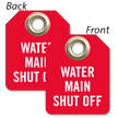 Water Main Shut Off Mini Tag