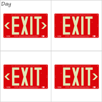 LED Exit 1 Sided Sign with Punch-Out Arrows