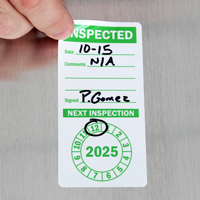 Punch Out Tested Labels