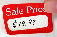 Rectangular Sale Price Label