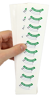 Calibration Labels for Anvil Micrometers