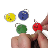 Multicolored Key Tag Set