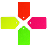 Fluorescent Retail Tags