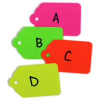 Bold Colored Product Labels