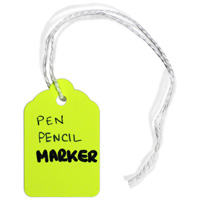 Assorted Merchandise Tags with String