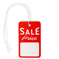 Sale Price Tags (2.875" x 1.75") with String