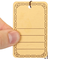 Blank Tag With Decorative Border And String
