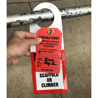 Incomplete Scaffold Fall Protection Required Tag