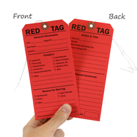 Double-Sided Red 5S Tags