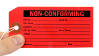 Non Conforming Inspection Tags