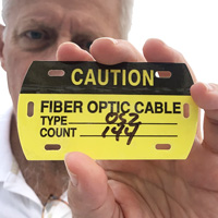 Fiber optic cable tag