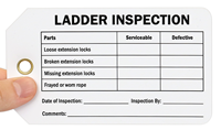 Ladder Inspection Date, By Inspection Tags