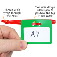Two hole design cable tag