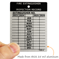 Fire Extinguisher Maintenance Tags