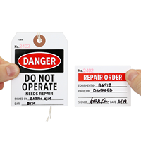 Do Not Operate Repair Tag