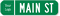 Customized Civic Street Sign with Suffix and Logo