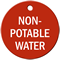Non-Potable Water Stock Engraved Valve Tag