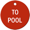 To Pool Stock Engraved Valve Circular Tag