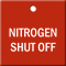 Nitrogen Shut Off Engraved Valve Tag