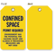 Confined Space Permit Required Confined Space Status Tag