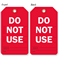Do Not Use Double Sided Cylinder Status Tag