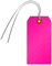 Fluorescent Pink Tags (with wires)