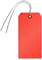 Fluorescent Red Tags (with wires)