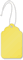 Yellow Merchandise Tag (with strings)