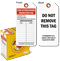 Fire Extinguisher Inspection Tag with Fiber Patch