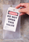 Clear Plastic Overflap Tag Pouch